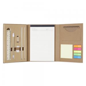 Kit Ecológico para Anotações - 18708 Kit ecológico 21x15,2x2,3cm 1x0  Gravação laser 